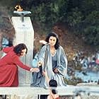 Núria Espert and Irene Papas in Arribada de la flama olímpica a Empúries (1992)