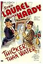 Oliver Hardy and Stan Laurel in Thicker Than Water (1935)