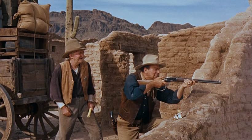 John Wayne and Walter Brennan in Rio Bravo (1959)