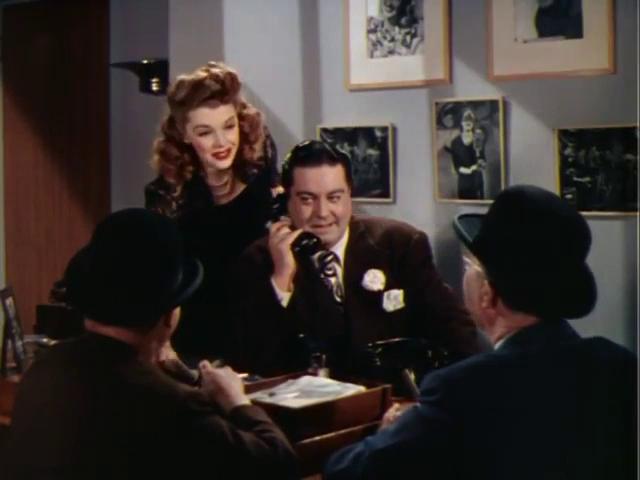 Jackie Gleason, Harry Hayden, Claire James, and Frank Orth in Springtime in the Rockies (1942)