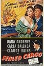 Dana Andrews, Claude Rains, and Carla Balenda in Sealed Cargo (1951)