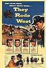 Donna Reed, Philip Carey, Robert Francis, and May Wynn in They Rode West (1954)