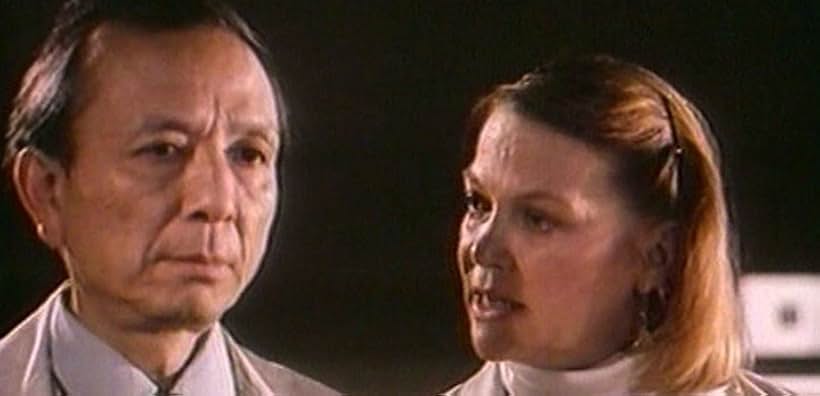 Louise Fletcher and James Hong in Shadowzone (1990)