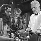 Joan Collins, Howard Hawks, and Jack Hawkins in Land of the Pharaohs (1955)