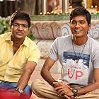 Dhanush and Sathish in Thanga Magan (2015)