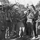 Iron Eyes Cody, Chief John Big Tree, Janet Chandler, Chief Many Treaties, George O'Brien, and George Regas in The Golden West (1932)