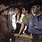 Charlton Heston, Jan Sterling, Rhonda Fleming, and Forrest Tucker in Pony Express (1953)