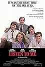 Jami Gertz, Amanda Peterson, Roy Scheider, Kirk Cameron, and Tim Quill in Listen to Me (1989)