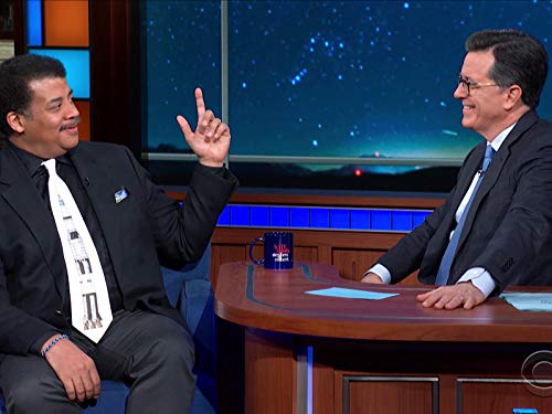 Stephen Colbert and Neil deGrasse Tyson in Neil deGrasse Tyson/Hannah Einbinder/Ty Burrell (2020)