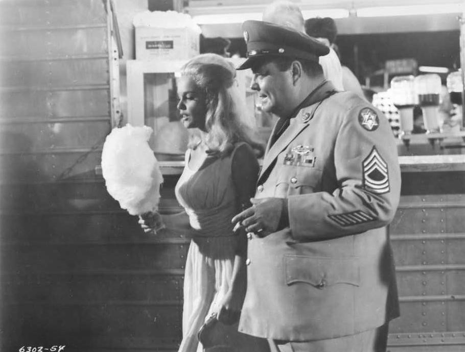 Jackie Gleason and Tuesday Weld in Soldier in the Rain (1963)