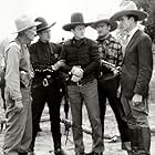 Curley Baldwin, Bill Cody, Gordon Griffith, William McCall, and Wally West in Outlaws of the Range (1936)