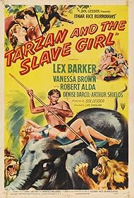 Lex Barker and Vanessa Brown in Tarzan and the Slave Girl (1950)