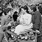 Dean Stockwell, Margaret O'Brien, Brian Roper, and Jimmy the Crow in The Secret Garden (1949)