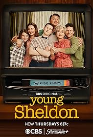 Annie Potts, Lance Barber, Zoe Perry, Raegan Revord, Montana Jordan, and Iain Armitage in Young Sheldon (2017)