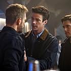 Jon Cor, Grant Gustin, and Andy Mientus in Rogues of War (2023)