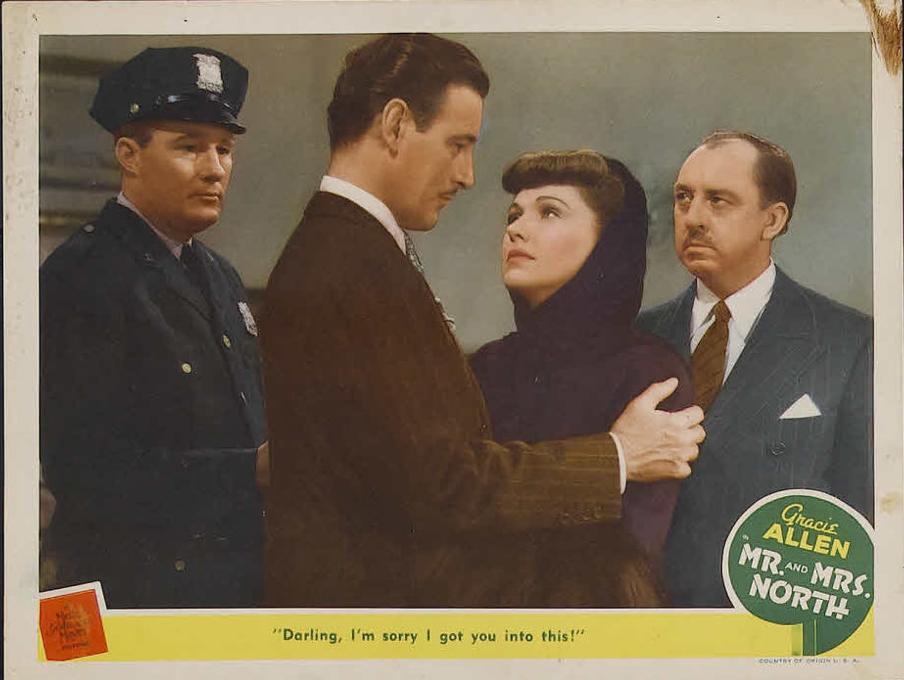 Tom Conway, Porter Hall, and Rose Hobart in Mr. and Mrs. North (1942)