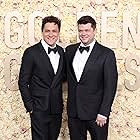 Phil Lord and Christopher Miller at an event for 81st Golden Globe Awards (2024)