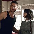 Justin Hartley and Milana Vayntrub in This Is Us (2016)