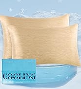 Elegant Comfort Premium Cooling Pillowcase Set for Hot Sleepers, 2-Piece Luxury Arc-Chill Pillowc...