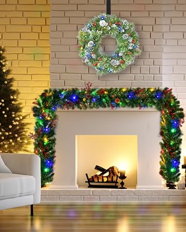 Lighted Christmas Garland