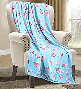 Elegant Comfort Velvet Touch Ultra Plush Christmas Holiday Printed Fleece Throw/Blanket-50 x 60in...