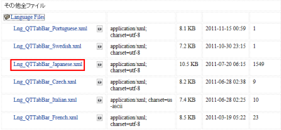 図3 言語ファイルも同様にダウンロードする