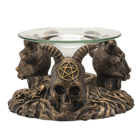 5.8" Baphomet Glass Oil Burner - Magick Magick.com