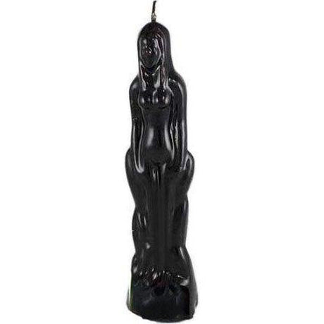 8" Female Candle - Black - Magick Magick.com