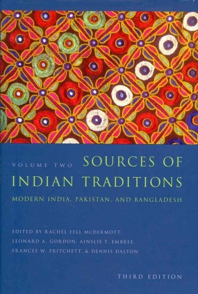 Sources of Indian Traditions 3rd Edition 9780231510929 0231510926