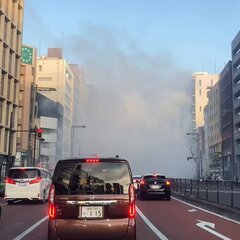 【火事】新宿通り 東…