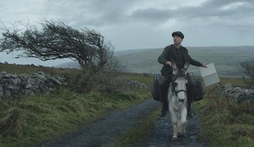 Barry Keoghan riding a donkey from the Squarespace superbowl film A Tale As Old As Websites