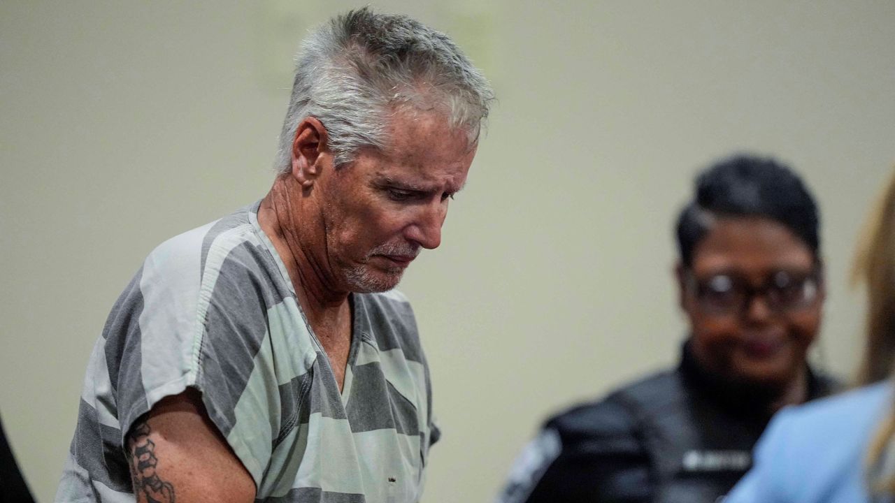 Colin Gray, 54, the father of Apalachee High School shooter Colt Gray, who is charged as an adult with four counts of murder in the deaths of Mason Schermerhorn and Christian Angulo, both 14, Richard Aspinwall, 39, and Cristina Irimie, 53, walks in the Barrow County courthouse on the day of his and his son&apos;s first appearence, in Winder, Georgia, U.S., September 6, 2024.     Brynn Anderson/Pool via REUTERS