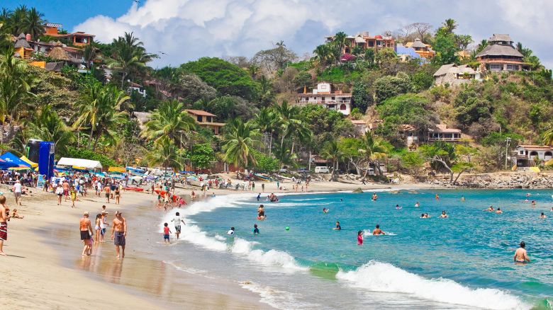 BRBN77 beach scene in sayulita, mexico