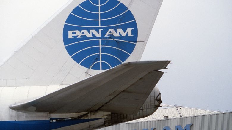 View of the tail section of a Boeing 747 aircraft, Hangar 19 at JFK Airport in the background. (Photo by: HUM Images/Universal Images Group via Getty Images)