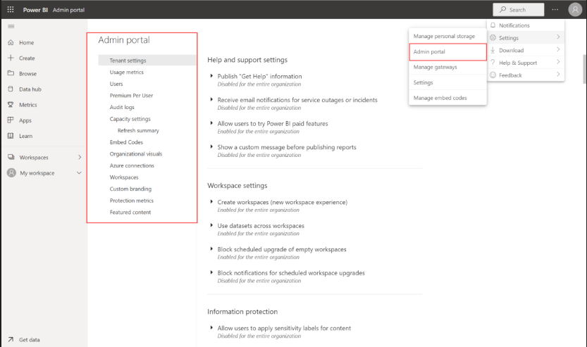 Power BI - Administration Role