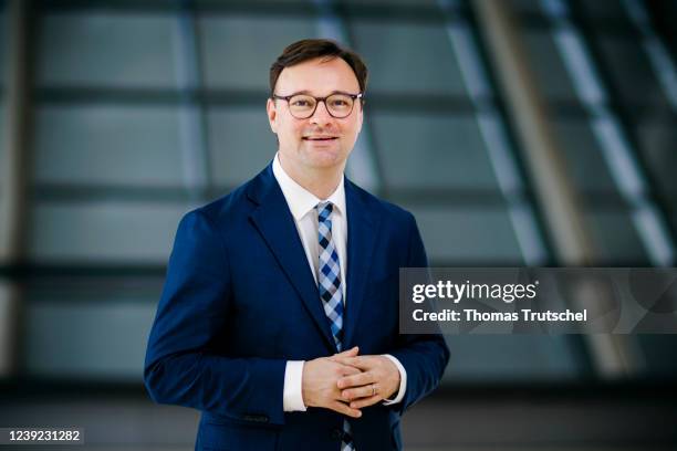Oliver Luksic, MdB, FDP, Parliamentary State Secretary at the Federal Minister for Digital Affairs and Transport, poses for a photo on March 16, 2022...