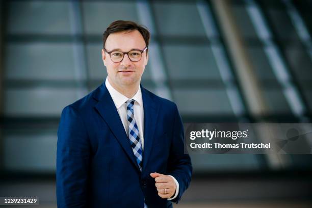 Oliver Luksic, MdB, FDP, Parliamentary State Secretary at the Federal Minister for Digital Affairs and Transport, poses for a photo on March 16, 2022...