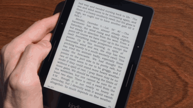 Kindle Voyage、スクリーンの違いはさすがに歴然