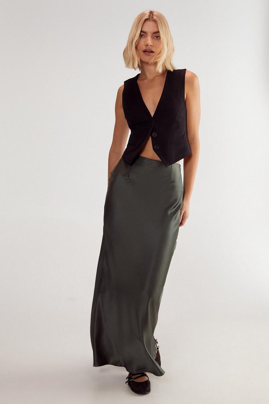 Satin Maxi Skirt