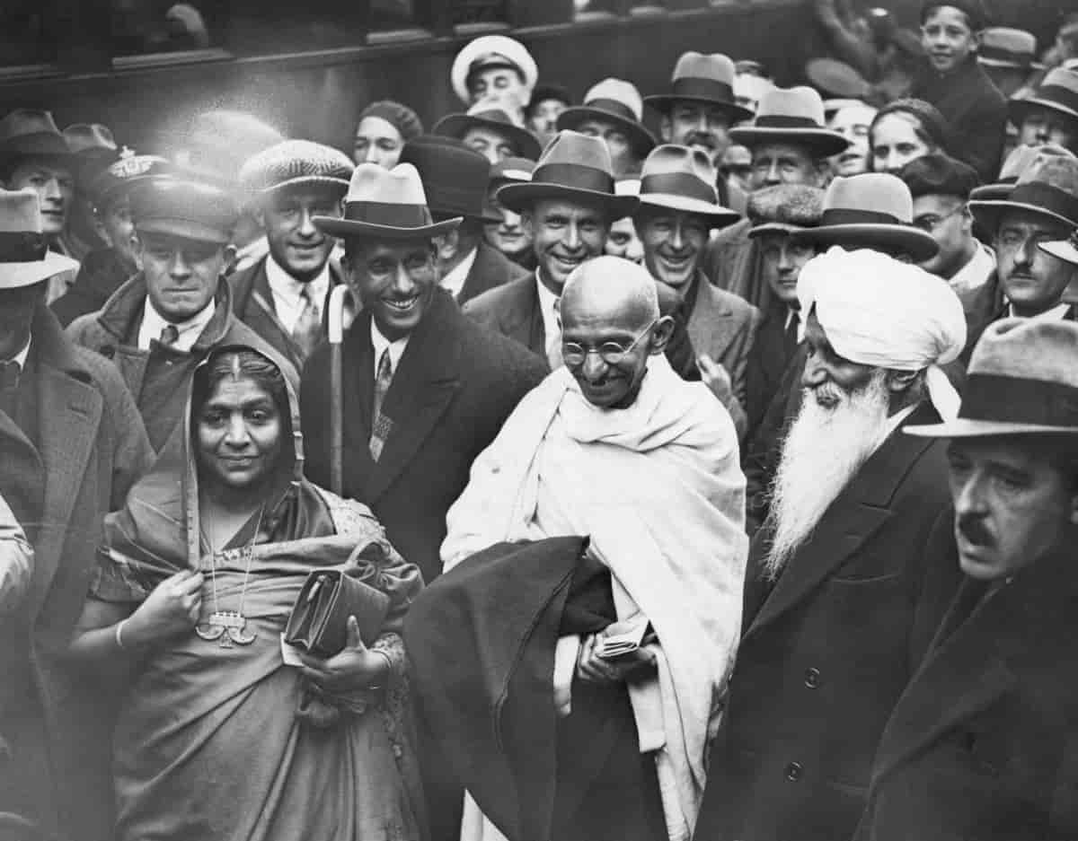 Sarojini Naidu og Mahatma Gandhi