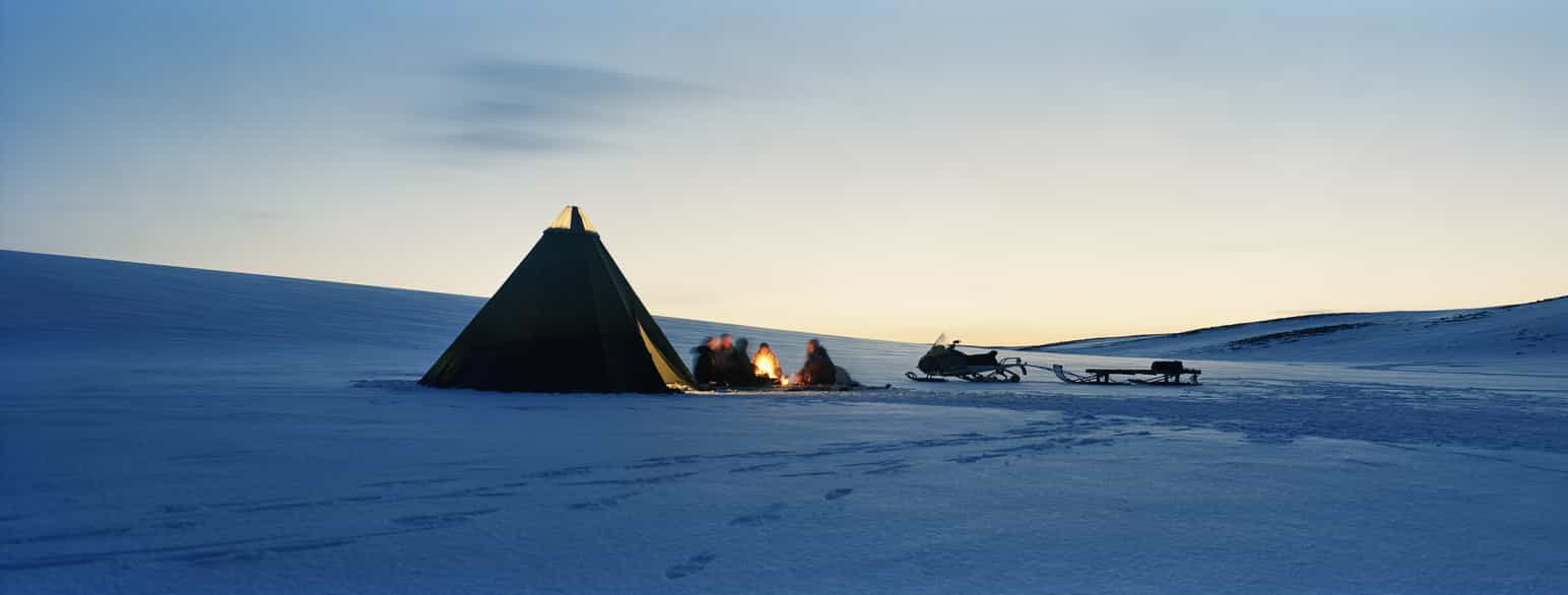 Lavvo på Finnmarksvidda