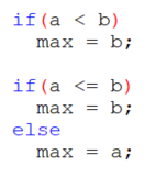 Valgsetninger i programmeringsspråket Java