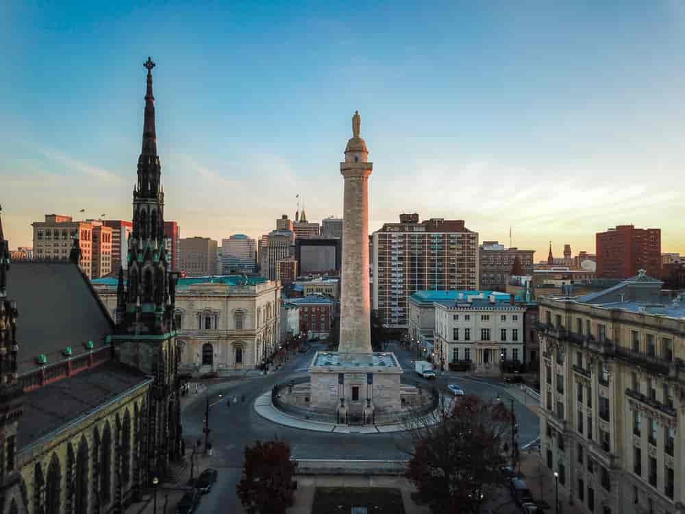 Washington-monumentene i Baltimore (1814–42)