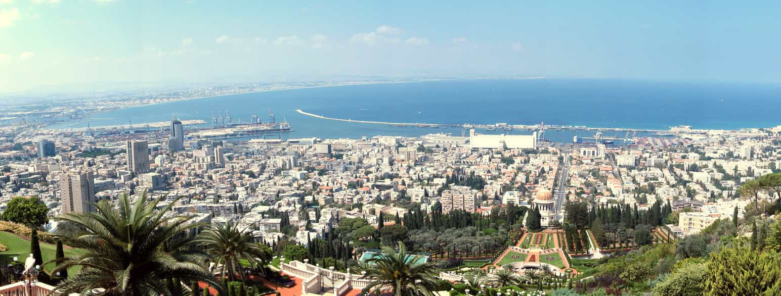 Utsikt over Haifa fra Karmelberget