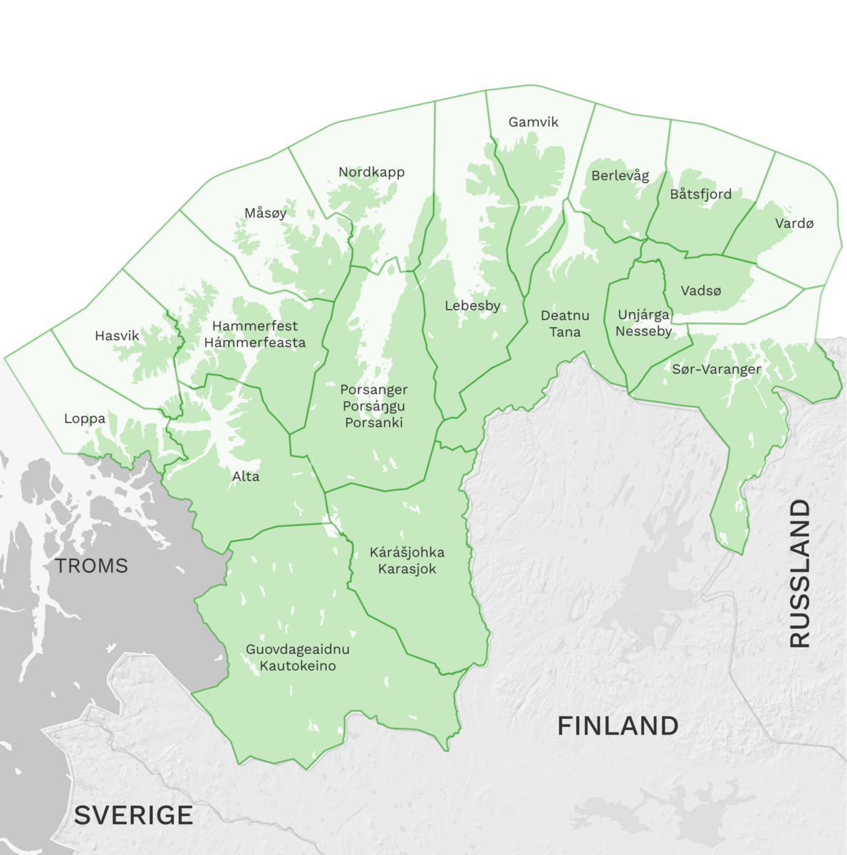 Kommuner i Finnmark