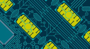 Computer circuit board representing metabolic pathways