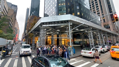 Street level view of Manhattan.