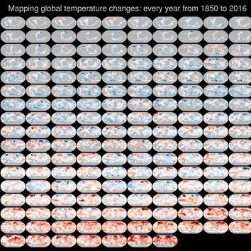 ギャラリー1： 加速する気候変動を「167の世界地図」で示すインフォグラフィック