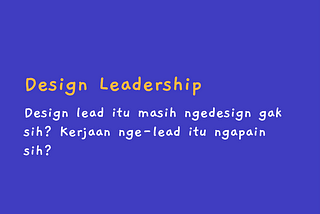 Design Leadership