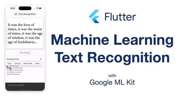 ML Text Recognition with Flutter